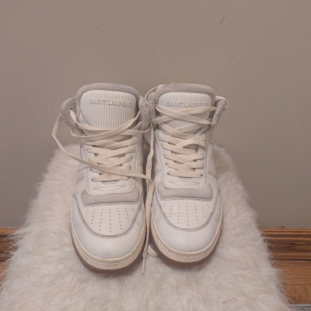 Saint Laurent Mens SL/80 High-Top Court Classic Size 42 EU - 9 US